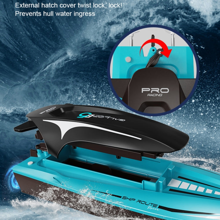 LS-XDU/RC B5 High Speed Remote Control Toy Boat with Colorful Light(Blue) - RC Boats by PMC Jewellery | Online Shopping South Africa | PMC Jewellery | Buy Now Pay Later Mobicred