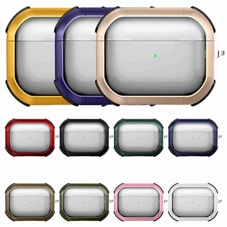 For AirPods 3 Thunder Transparent Armor Wireless Earphones Protective Case(Army Green) - For AirPods 3 by PMC Jewellery | Online Shopping South Africa | PMC Jewellery | Buy Now Pay Later Mobicred