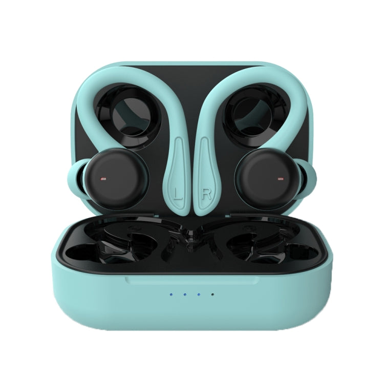 T&G T40 TWS IPX6 Waterproof Hanging Ear Wireless Bluetooth Earphones with Charging Box(Blue) - TWS Earphone by T&G | Online Shopping South Africa | PMC Jewellery | Buy Now Pay Later Mobicred