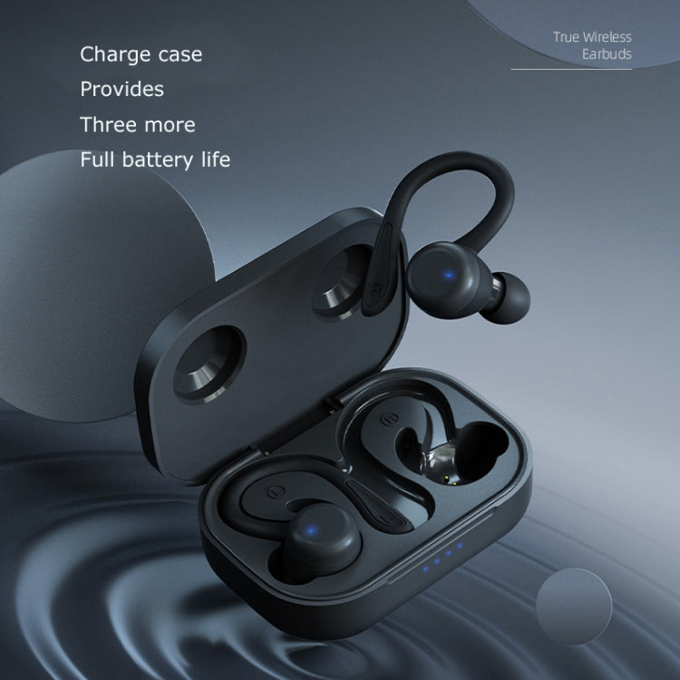 T&G T40 TWS IPX6 Waterproof Hanging Ear Wireless Bluetooth Earphones with Charging Box(White) - TWS Earphone by T&G | Online Shopping South Africa | PMC Jewellery | Buy Now Pay Later Mobicred