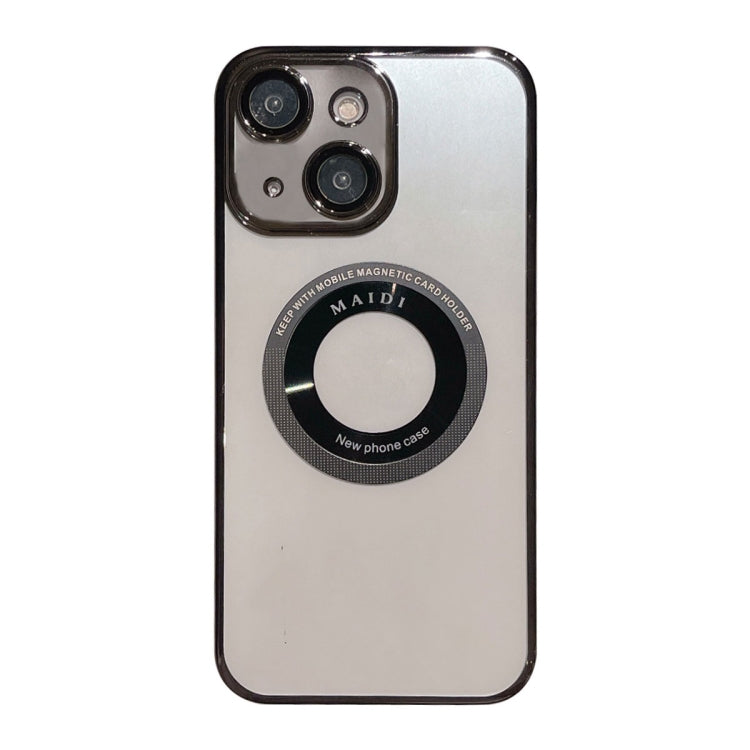 For iPhone 15 Magsafe Electroplate PC Phone Case(Black) - iPhone 15 Cases by PMC TechLife | Online Shopping South Africa | PMC TechLife