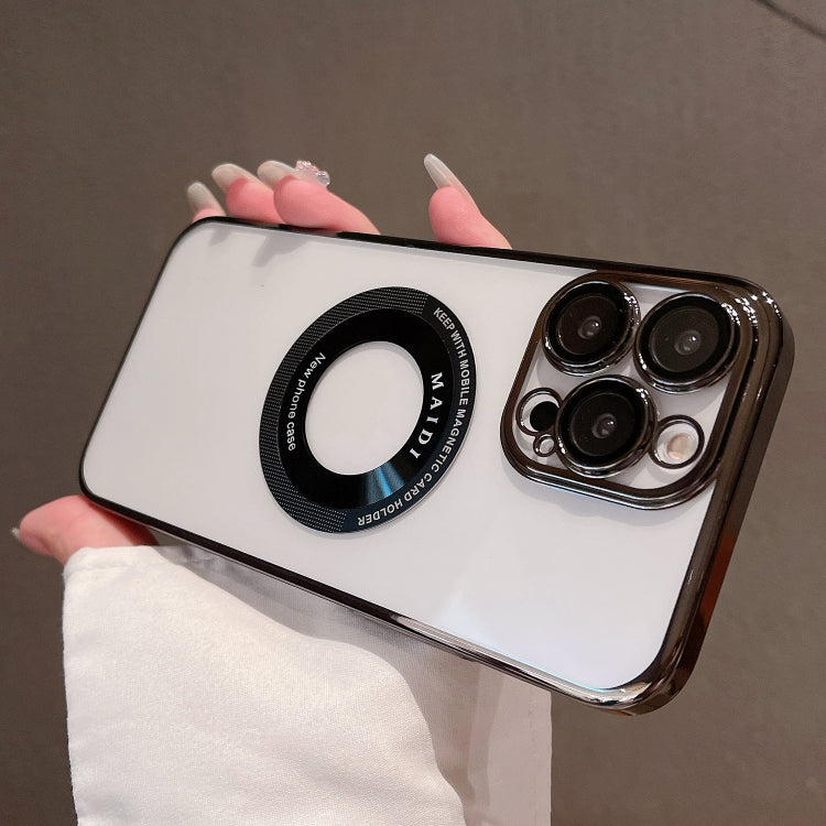 For iPhone 15 Pro Max Magsafe Electroplate PC Phone Case(Black) - free shipping - PMC TechLife - Order now!