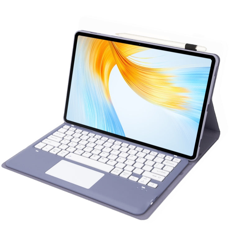 For Honor MagicPad 13 AH16-A TPU Ultra-thin Detachable Bluetooth Keyboard Tablet Leather Case with Touchpad(Purple) - Huawei Keyboard by PMC TechLife | Online Shopping South Africa | PMC TechLife