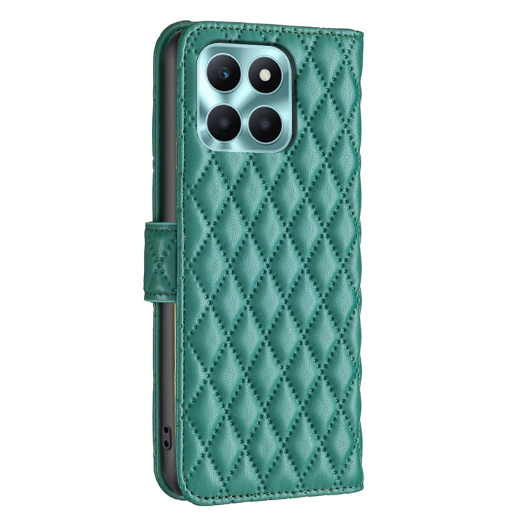 For Honor X6a Diamond Lattice Wallet Flip Leather Phone Case(Green) - Honor Cases by PMC Jewellery | Online Shopping South Africa | PMC Jewellery | Buy Now Pay Later Mobicred