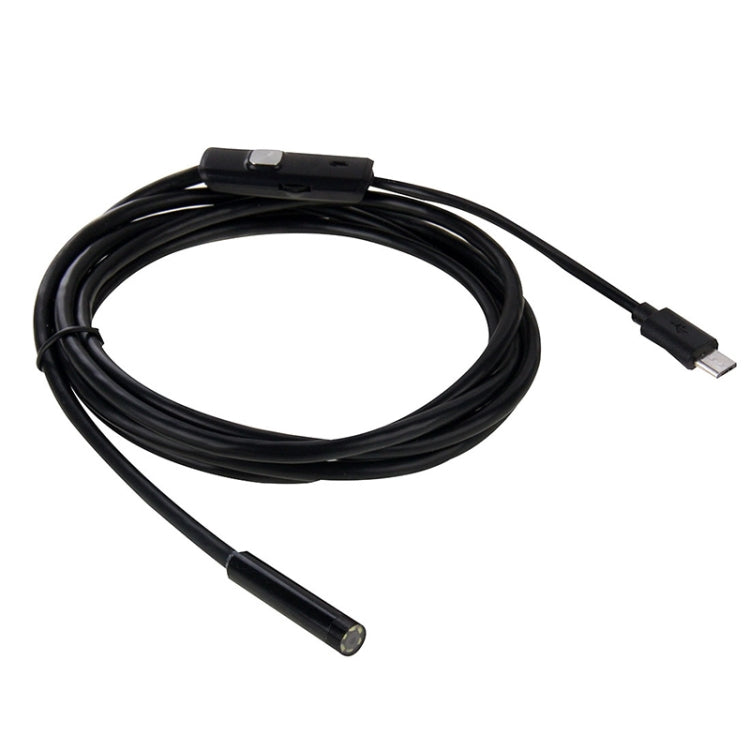 AN97 Waterproof Micro USB Endoscope Hard Tube Inspection Camera for Parts of OTG Function Android Mobile Phone, with 6 LEDs, Lens Diameter:8mm(Length: 2m) -  by PMC Jewellery | Online Shopping South Africa | PMC Jewellery | Buy Now Pay Later Mobicred