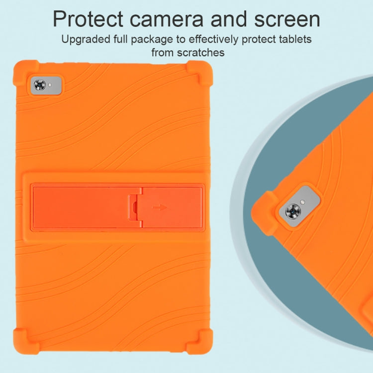 For Teclast M40 Plus Shockproof Silicone Tablet Protective Case with Holder(Red) - Teclast by PMC TechLife | Online Shopping South Africa | PMC TechLife | Buy Now Pay Later Mobicred