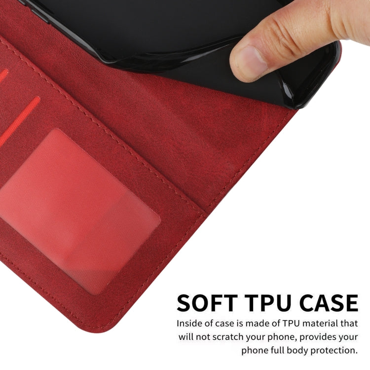 For Motorola Edge 2024 Stitching Calf Texture Buckle Leather Phone Case(Red) - Motorola Cases by PMC Jewellery | Online Shopping South Africa | PMC Jewellery | Buy Now Pay Later Mobicred