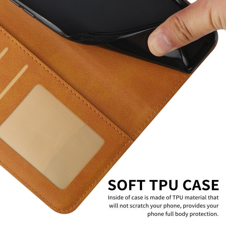 For Motorola Edge 2024 Stitching Calf Texture Buckle Leather Phone Case(Yellow) - Motorola Cases by PMC Jewellery | Online Shopping South Africa | PMC Jewellery | Buy Now Pay Later Mobicred