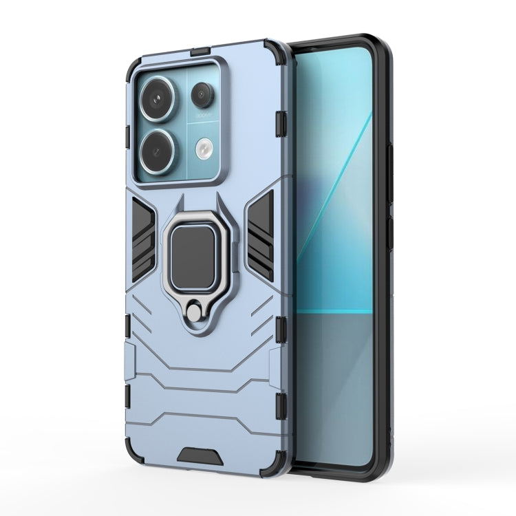 For Xiaomi Redmi Note 13 Pro Shockproof PC + TPU Holder Phone Case(Navy Blue) - Xiaomi Cases by PMC TechLife | Online Shopping South Africa | PMC TechLife | Buy Now Pay Later Mobicred