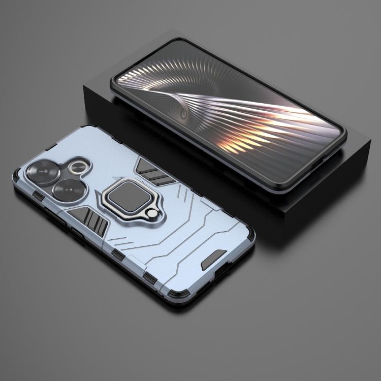 For Xiaomi Poco F6 Shockproof PC + TPU Holder Phone Case(Navy Blue) - Xiaomi Cases by PMC TechLife | Online Shopping South Africa | PMC TechLife | Buy Now Pay Later Mobicred