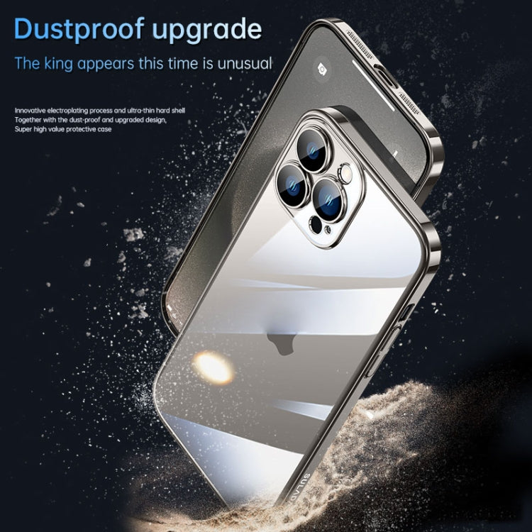 For iPhone 15 Pro Max SULADA JINGJIA Series Lens Protector PC Phone Case(Titanium Grey) - iPhone 15 Pro Max Cases by SULADA | Online Shopping South Africa | PMC Jewellery | Buy Now Pay Later Mobicred