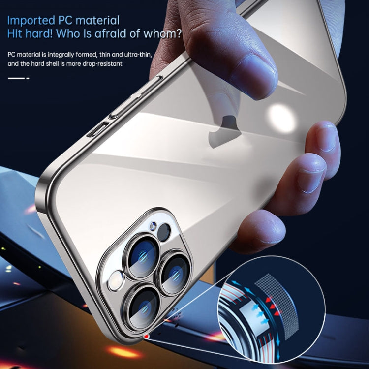 For iPhone 15 Pro Max SULADA JINGJIA Series Lens Protector PC Phone Case(Silver) - free shipping - PMC TechLife - Order now!