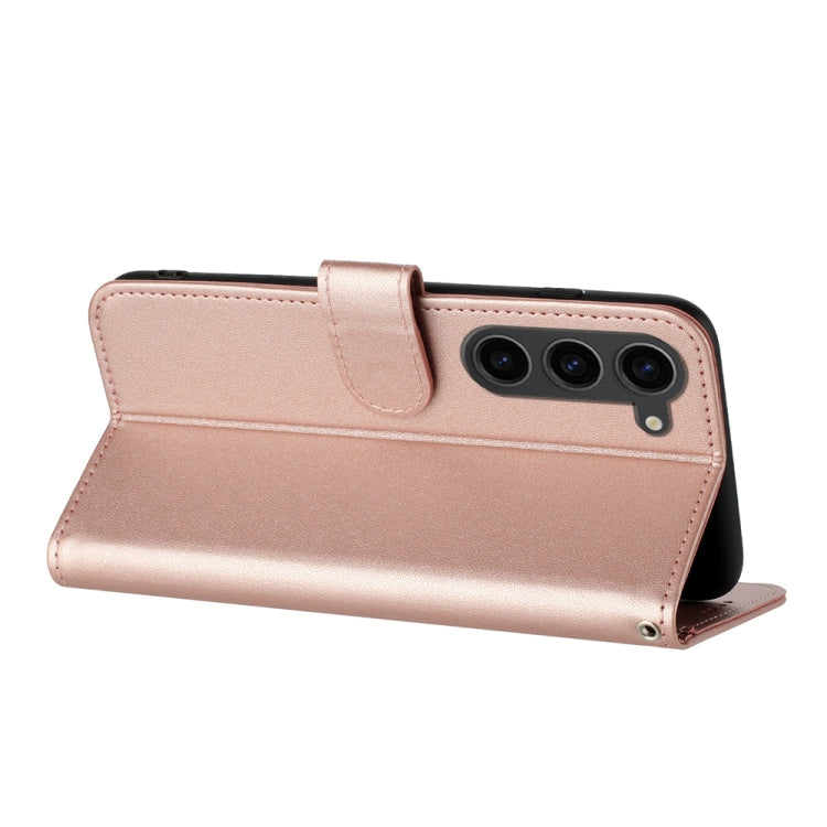 For Samsung Galaxy S23 FE Datura Flower Embossed Flip Leather Phone Case(Rose Gold) - Galaxy S23 FE 5G Cases by PMC TechLife | Online Shopping South Africa | PMC TechLife