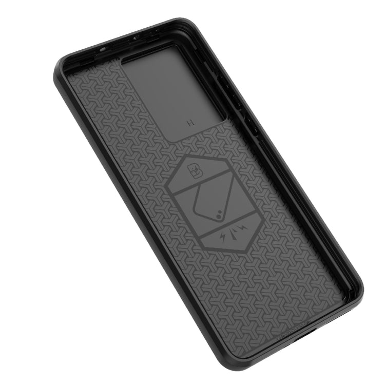 For OnePlus Nord CE3 5G Sliding Camshield TPU + PC Shockproof Phone Case with Holder(Green) - OnePlus Cases by PMC TechLife | Online Shopping South Africa | PMC TechLife | Buy Now Pay Later Mobicred