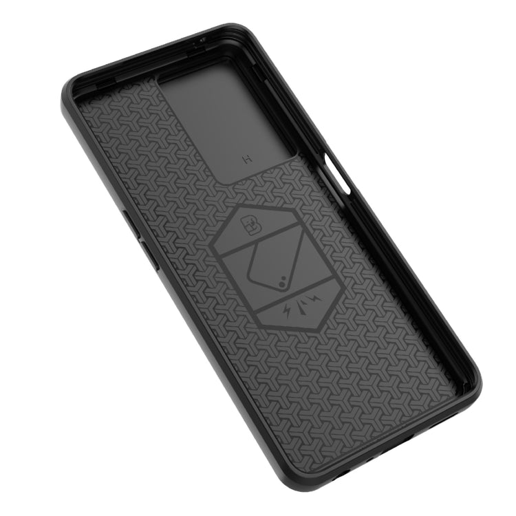 For OnePlus Nord CE 3 Lite 5G Sliding Camshield TPU + PC Shockproof Phone Case with Holder(Green) - OnePlus Cases by PMC TechLife | Online Shopping South Africa | PMC TechLife | Buy Now Pay Later Mobicred