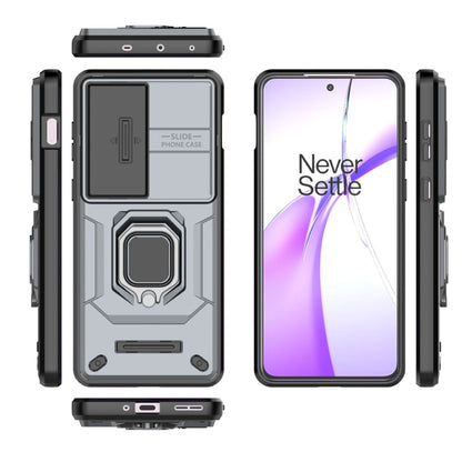 For OnePlus ACE 3V Sliding Camshield TPU + PC Shockproof Phone Case with Holder(Grey) - OnePlus Cases by PMC Jewellery | Online Shopping South Africa | PMC Jewellery | Buy Now Pay Later Mobicred