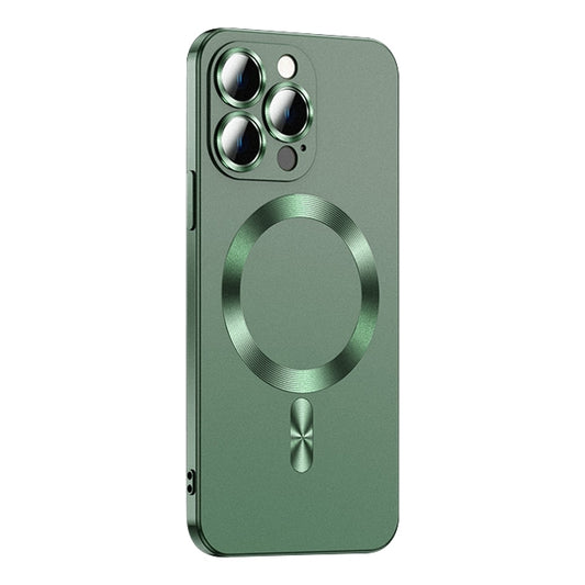 For iPhone 15 Pro Liquid Lens Protector Magsafe Phone Case(Green) - iPhone 15 Pro Cases by PMC Jewellery | Online Shopping South Africa | PMC Jewellery