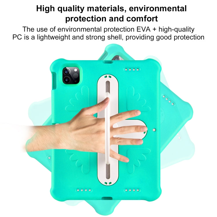 For iPad Pro 11 2024 Shield 360 Rotation Handle EVA Shockproof PC Tablet Case(Mint Green Beige) - iPad Pro 11 2024 Cases by PMC Jewellery | Online Shopping South Africa | PMC Jewellery | Buy Now Pay Later Mobicred