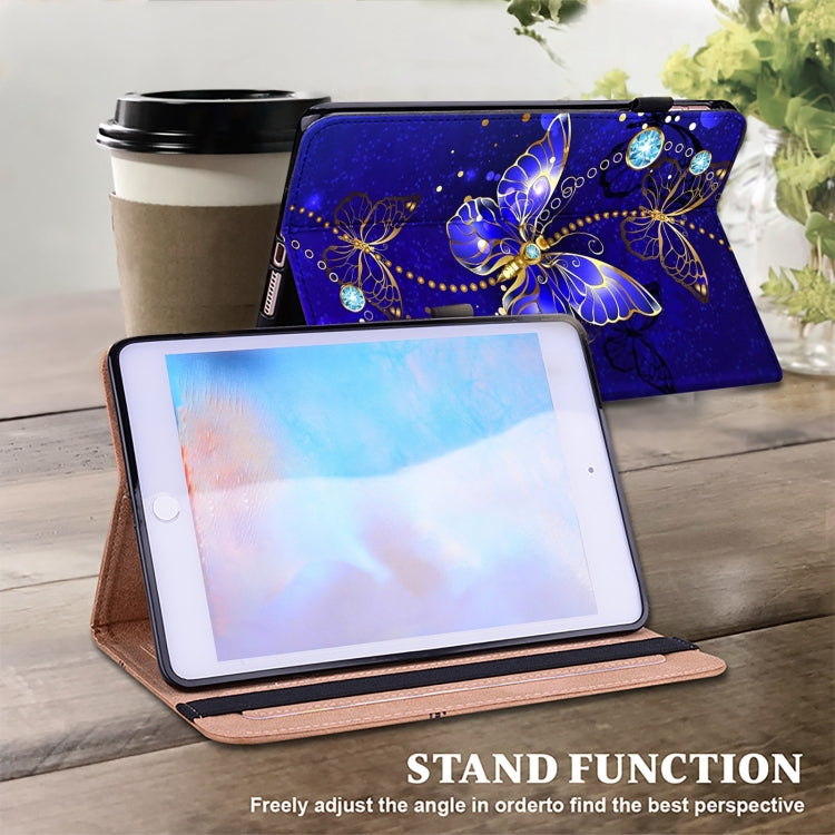 For Samsung Galaxy Tab S9 Ultra Crystal Texture Painted Leather Tablet Case(Diamond Butterflies) - Galaxy Tab S9 Ultra Cases by PMC Jewellery | Online Shopping South Africa | PMC Jewellery | Buy Now Pay Later Mobicred