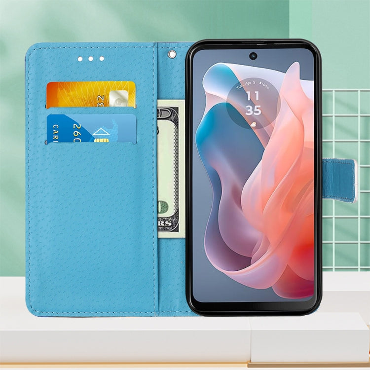 For Motorola Moto G Play 5G 2024 Colored Drawing Pattern Plain Weave Leather Phone Case(Undersea Mandala) - Motorola Cases by PMC Jewellery | Online Shopping South Africa | PMC Jewellery | Buy Now Pay Later Mobicred