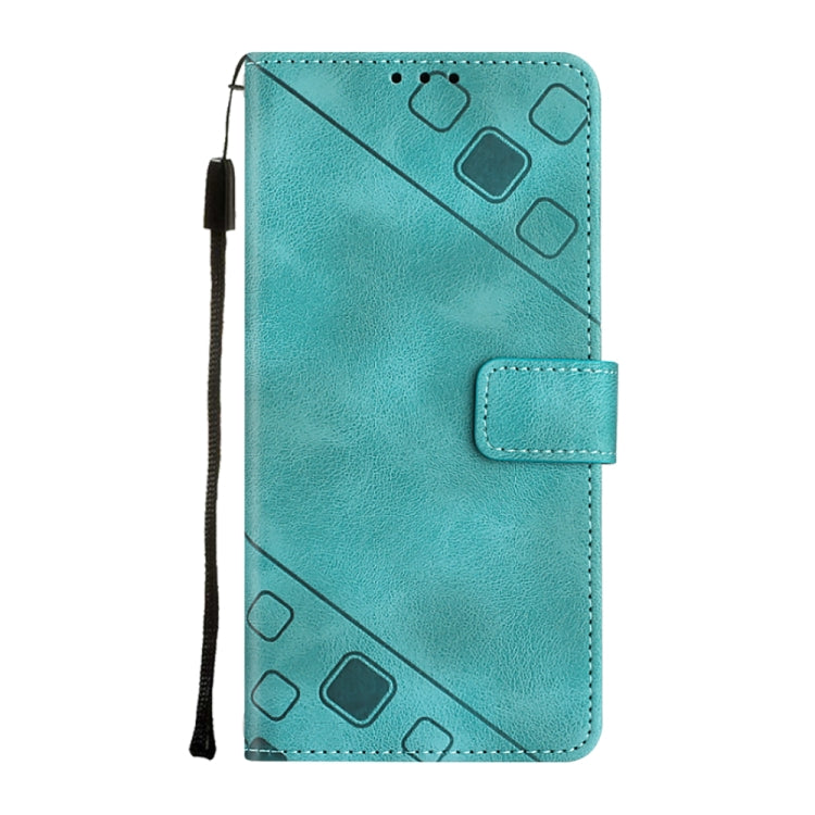 For Google Pixel 9 Pro XL Skin-feel Embossed Leather Phone Case(Green) - Google Cases by PMC TechLife | Online Shopping South Africa | PMC TechLife | Buy Now Pay Later Mobicred
