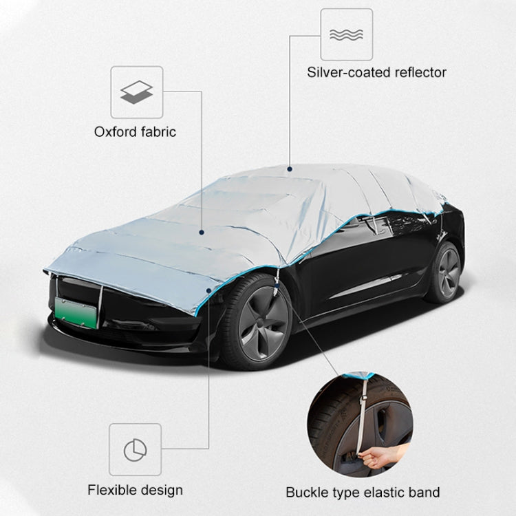 Automatic Retractable SUV Universal Sunshade Snow-proof Dust-proof Cover, Size:M - PE Material by PMC TechLife | Online Shopping South Africa | PMC TechLife | Buy Now Pay Later Mobicred