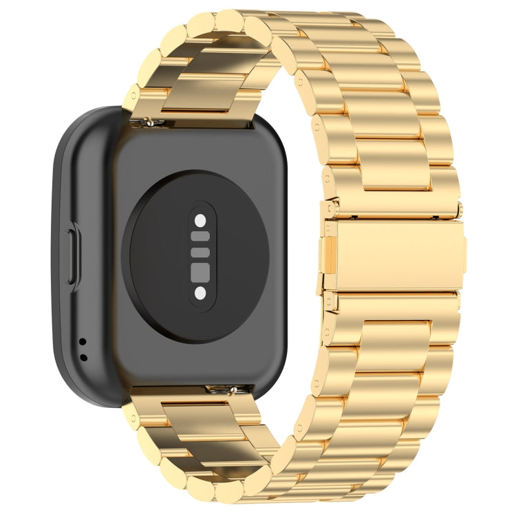 For Amazfit Bip 5 Three Strains Stainless Steel Watch Band(Gold) - free shipping - PMC TechLife - Order now!