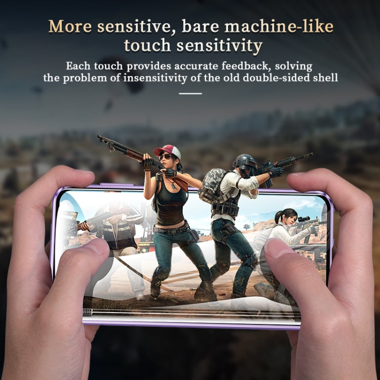 For Huawei Mate 60 Pro Magnetic Double-side HD Tempered Glass Phone Case(Silver) - Huawei Cases by PMC TechLife | Online Shopping South Africa | PMC TechLife | Buy Now Pay Later Mobicred