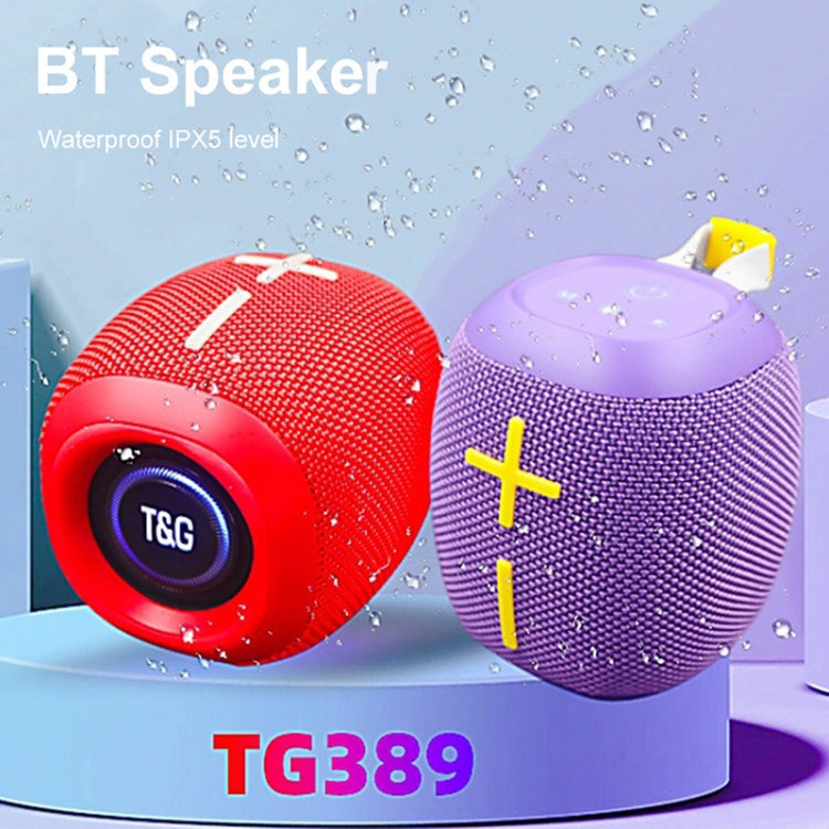 T&G TG-389 Portable Outdoor IPX5 Waterproof Wireless Bluetooth Speaker(Grey) - Waterproof Speaker by T&G | Online Shopping South Africa | PMC Jewellery | Buy Now Pay Later Mobicred