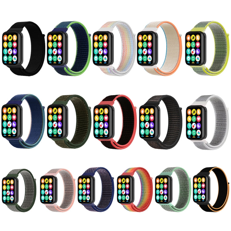 For Xiaomi Smart Band 9 Pro / 8 Pro Nylon Loop Watch Band(Black Orange) - Watch Bands by PMc TechLife | Online Shopping South Africa | PMc TechLife | Buy Now Pay Later Mobicred