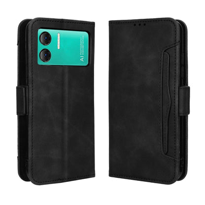 For Doogee X98 Skin Feel Calf Texture Card Slots Leather Phone Case(Black) - Doogee Cases by PMC Jewellery | Online Shopping South Africa | PMC Jewellery | Buy Now Pay Later Mobicred