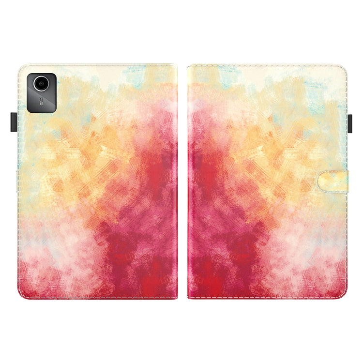 For Lenovo Tab M11 / Xiaoxin Pad 11 2024 Watercolor Pattern Flip Leather Tablet Case(Spring Cherry) - Lenovo by PMC Jewellery | Online Shopping South Africa | PMC Jewellery | Buy Now Pay Later Mobicred