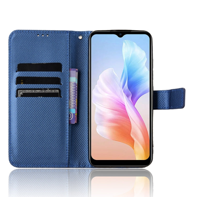 For Doogee X98 Diamond Texture Leather Phone Case(Blue) - Doogee Cases by PMC TechLife | Online Shopping South Africa | PMC TechLife | Buy Now Pay Later Mobicred