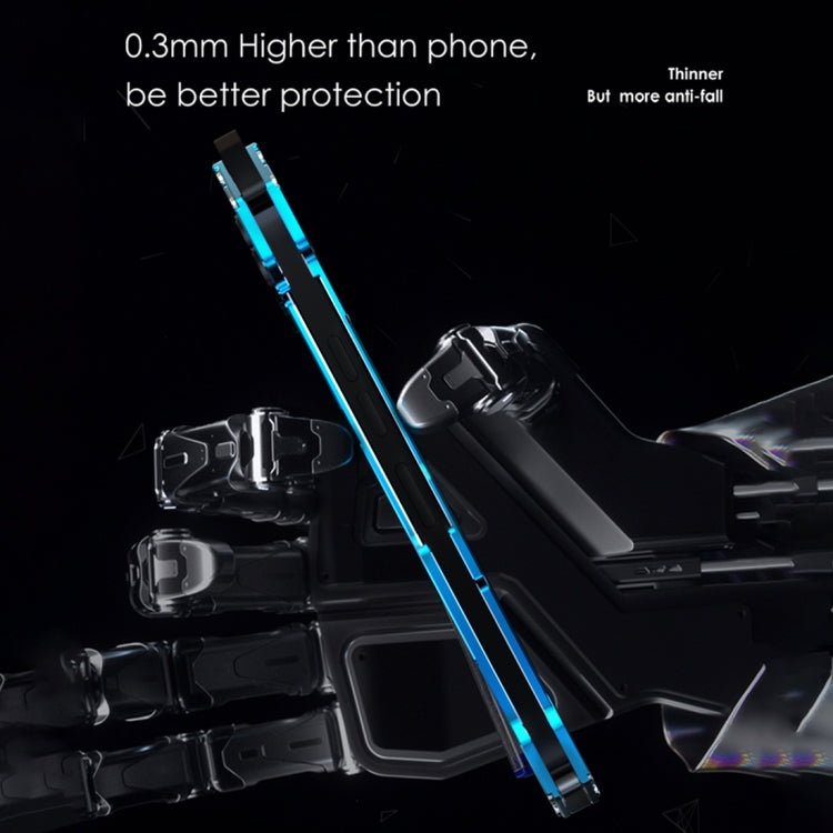 For iPhone 15 Plus R-JUST RJ17 Shockproof Armor Metal Phone Case(Blue) - free shipping - PMC TechLife - Order now!
