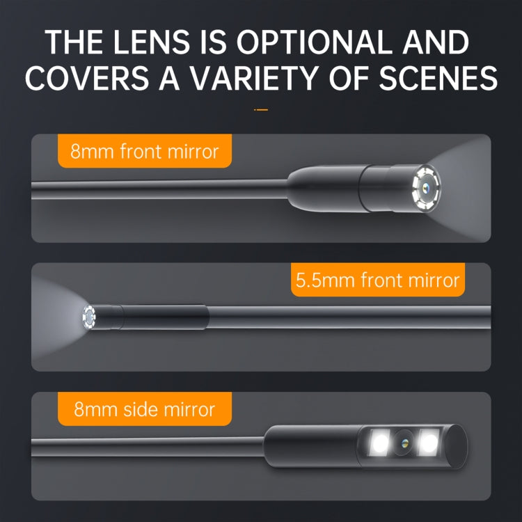 P200 8mm Front Lenses Integrated Industrial Pipeline Endoscope with 4.3 inch Screen, Spec:10m Tube -  by PMC Jewellery | Online Shopping South Africa | PMC Jewellery | Buy Now Pay Later Mobicred