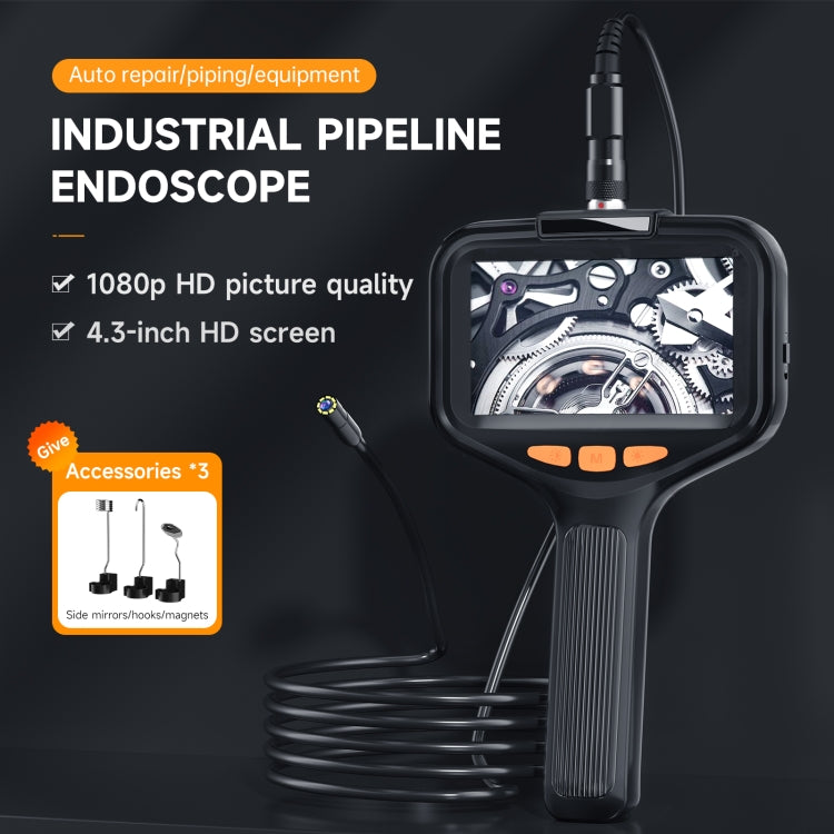 P200 8mm Front Lenses Detachable Industrial Pipeline Endoscope with 4.3 inch Screen, Spec:10m Tube -  by PMC Jewellery | Online Shopping South Africa | PMC Jewellery | Buy Now Pay Later Mobicred