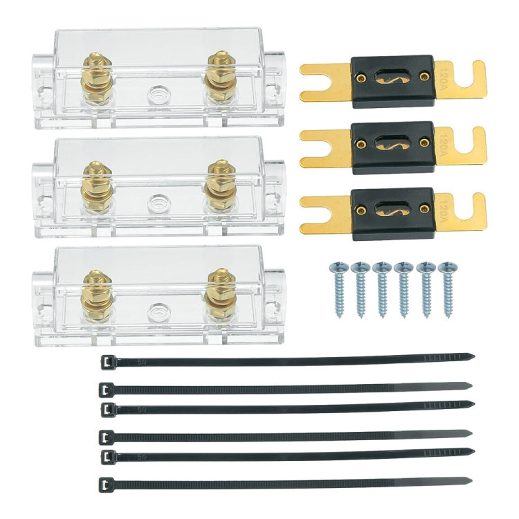 3 in 1 ANL Car Audio Modified Fuse Holder with 200A Fuse, Current:120A - free shipping - PMC TechLife - Order now!