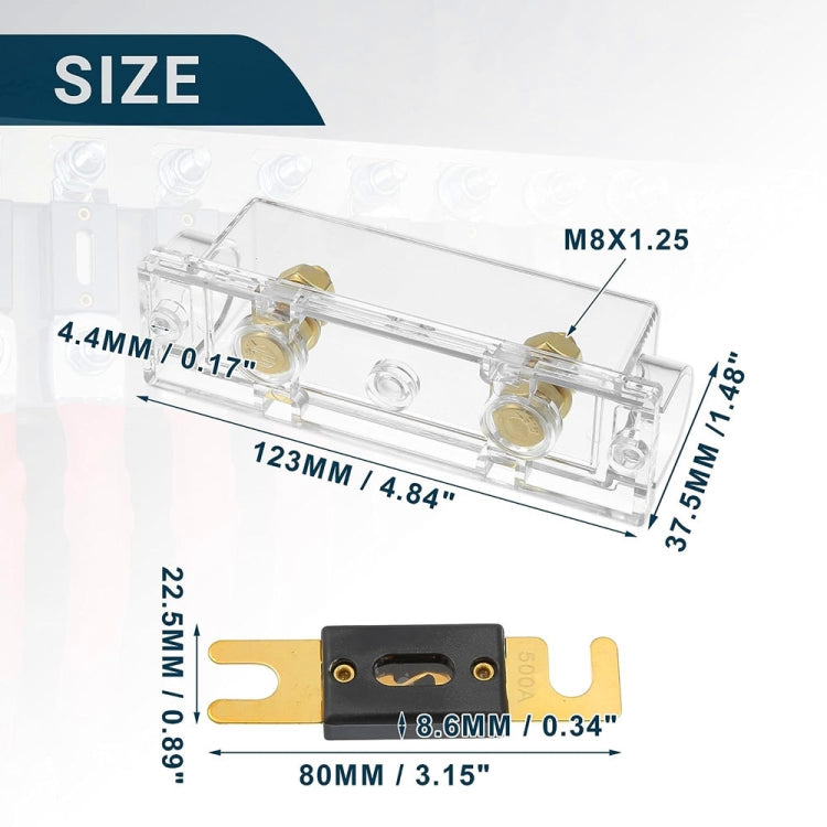 3 in 1 ANL Car Audio Modified Fuse Holder with 200A Fuse, Current:300A - Fuse by PMC Jewellery | Online Shopping South Africa | PMC Jewellery | Buy Now Pay Later Mobicred