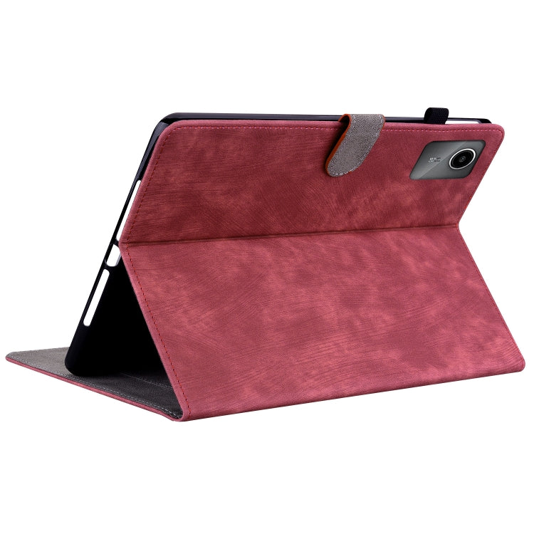 For Lenovo Tab M11/Xiaoxin Pad 11 2024 Tiger Pattern Flip Leather Tablet Case(Red) - Lenovo by PMC Jewellery | Online Shopping South Africa | PMC Jewellery | Buy Now Pay Later Mobicred