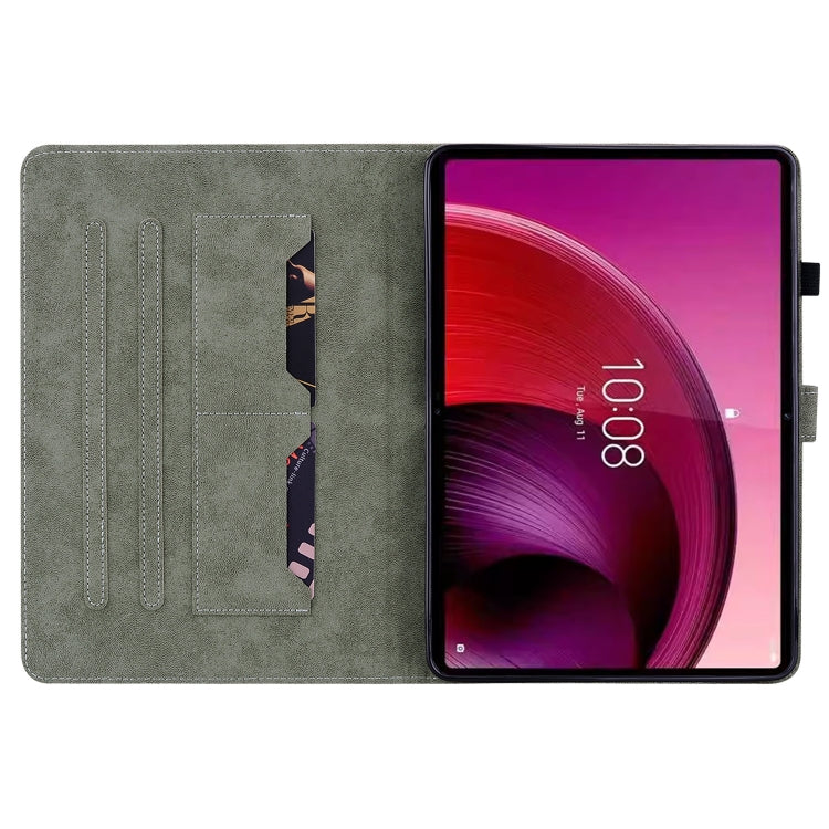 For Lenovo Tab M11/Xiaoxin Pad 11 2024 Tiger Pattern Flip Leather Tablet Case(Black) - Lenovo by PMC Jewellery | Online Shopping South Africa | PMC Jewellery | Buy Now Pay Later Mobicred