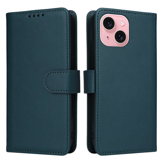 For iPhone 15 BETOPNICE BN-005 2 in 1 Detachable Imitate Genuine Leather Phone Case(Blue) - iPhone 15 Cases by BETOPNICE | Online Shopping South Africa | PMC Jewellery | Buy Now Pay Later Mobicred