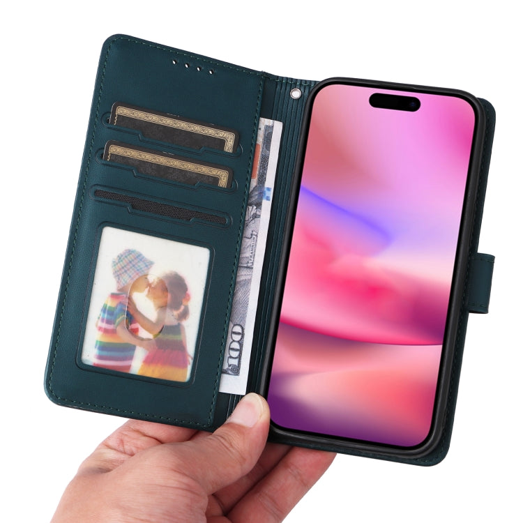 For iPhone 16 BETOPNICE BN-005 2 in 1 Detachable Imitate Genuine Leather Phone Case(Blue) - free shipping - PMC Jewellery - Order now!