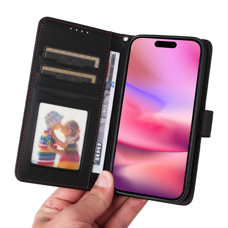 For iPhone 16 Plus BETOPNICE BN-005 2 in 1 Detachable Imitate Genuine Leather Phone Case(Black) - iPhone 16 Plus Cases by BETOPNICE | Online Shopping South Africa | PMC Jewellery | Buy Now Pay Later Mobicred