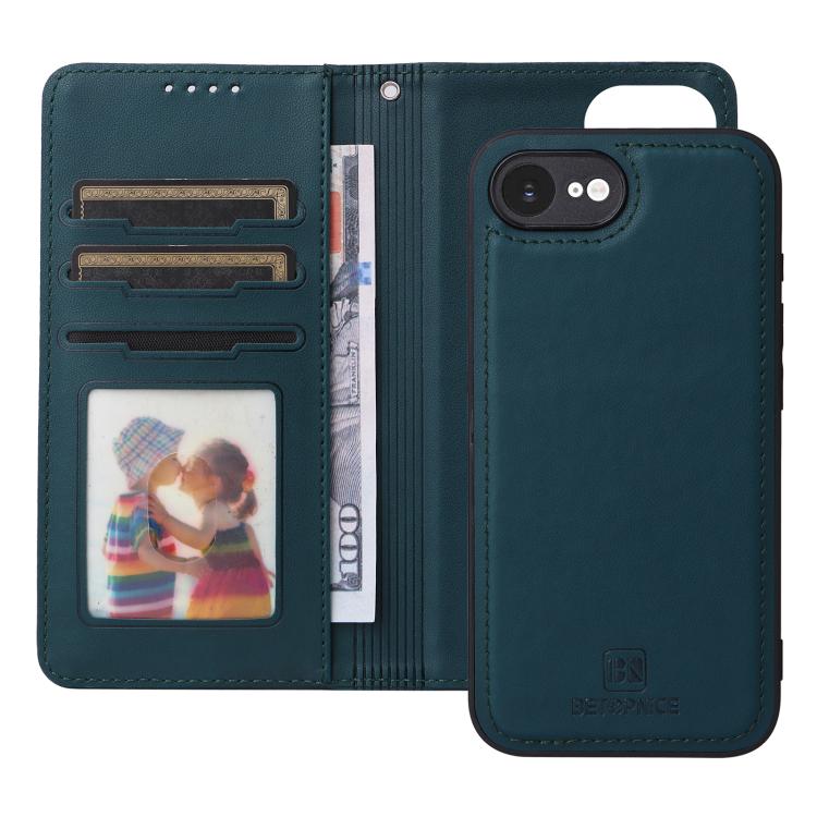 For iPhone 16e BETOPNICE BN-005 2 in 1 Detachable Imitate Genuine Leather Phone Case(Blue) - free shipping - PMc TechLife - Order now!