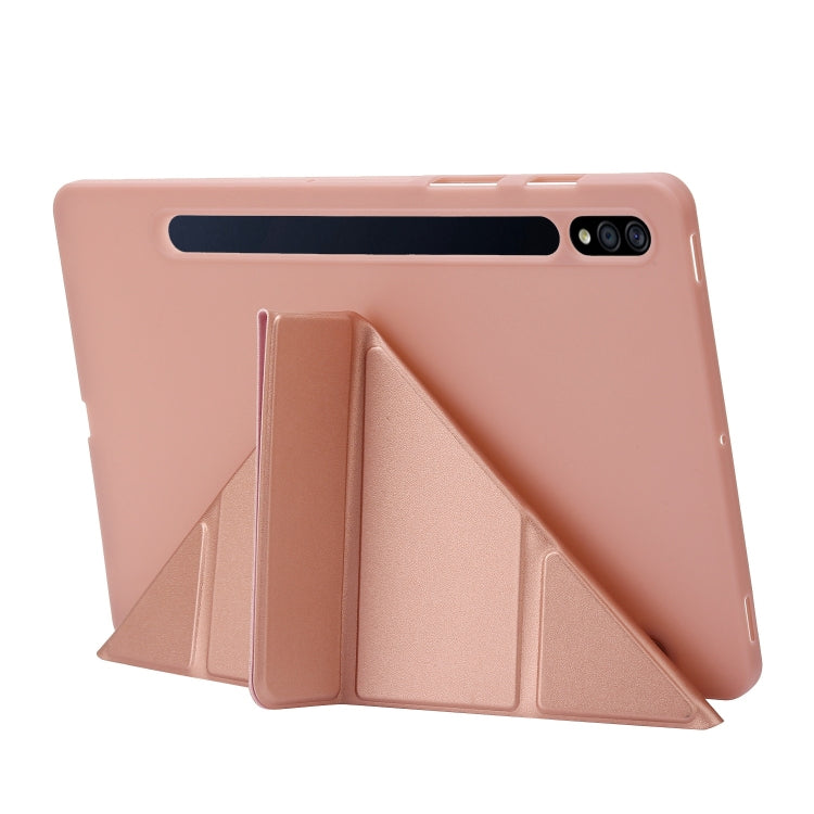 For Samsung Galaxy Tab S9 Deformation Silicone Leather Tablet Case(Dark Green) - Galaxy Tab S9 Cases by PMC Jewellery | Online Shopping South Africa | PMC Jewellery | Buy Now Pay Later Mobicred