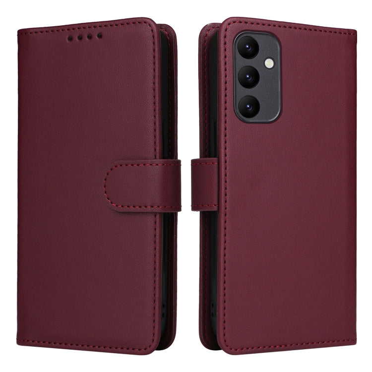 For Samsung Galaxy A25 5G BETOPNICE BN-005 2 in 1 Detachable Imitate Genuine Leather Phone Case(Wine Red) - Galaxy Phone Cases by BETOPNICE | Online Shopping South Africa | PMC Jewellery