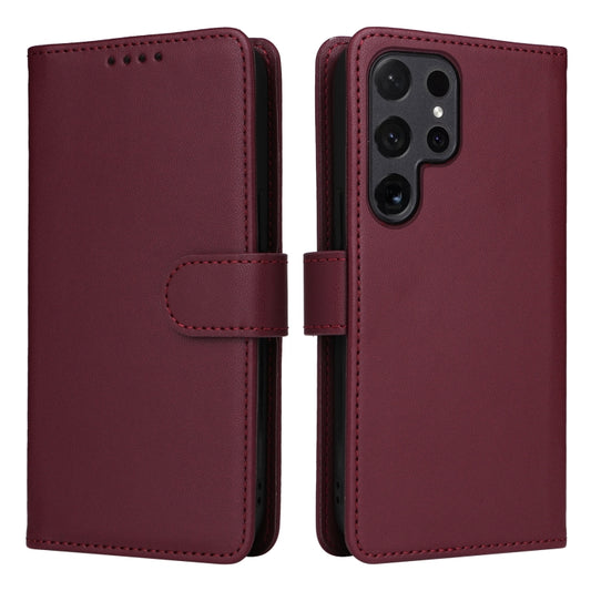 For Samsung Galaxy S24 Ultra 5G BETOPNICE BN-005 2 in 1 Detachable Imitate Genuine Leather Phone Case(Wine Red) - Galaxy S24 Ultra 5G Cases by BETOPNICE | Online Shopping South Africa | PMC Jewellery | Buy Now Pay Later Mobicred