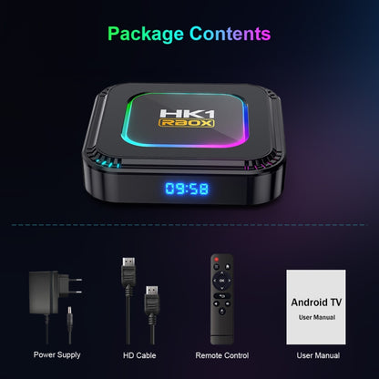 HK1 RBOX K8 8K Android 13.0 Smart TV Box with Remote Control, 4GB+32GB, RK3528 Quad-Core(EU Plug) - Others by PMC Jewellery | Online Shopping South Africa | PMC Jewellery | Buy Now Pay Later Mobicred