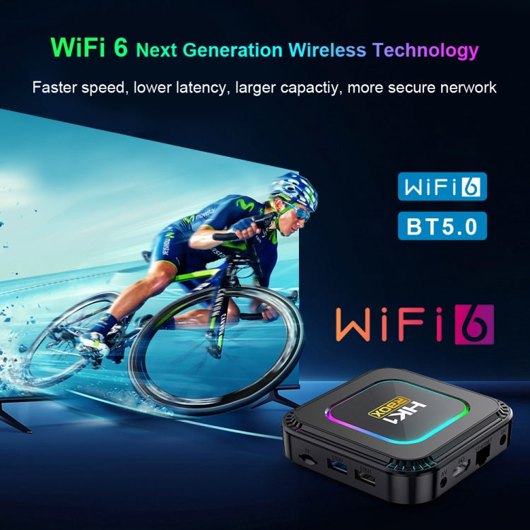 HK1 RBOX K8 8K Android 13.0 Smart TV Box with Remote Control, 4GB+32GB, RK3528 Quad-Core(EU Plug) - Others by PMC TechLife | Online Shopping South Africa | PMC TechLife | Buy Now Pay Later Mobicred