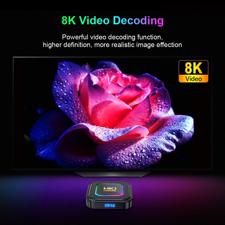 HK1 RBOX K8 8K Android 13.0 Smart TV Box with Remote Control, 4GB+64GB, RK3528 Quad-Core(AU Plug) - free shipping - PMC TechLife - Order now!